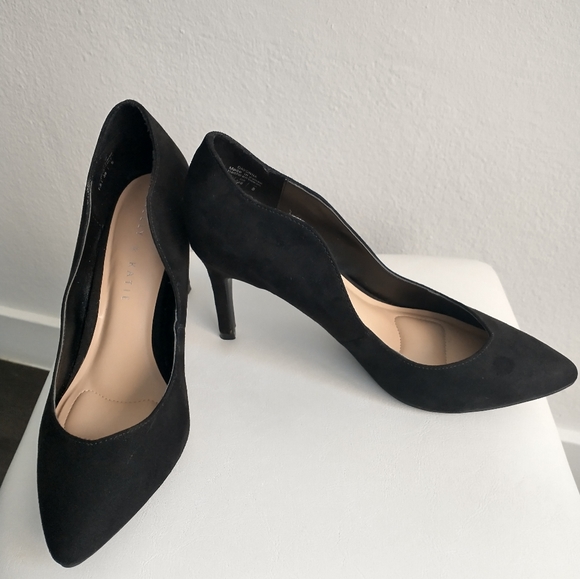 Black Suede Curved Heels_Kelly & Katie - Picture 7 of 10